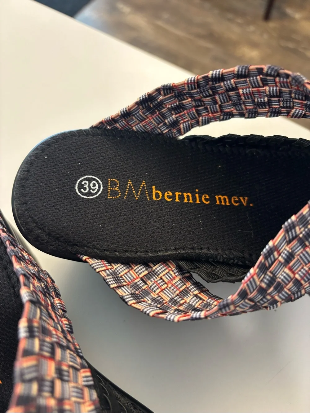 Bernie mev. Bernadette Slip On Wedge Sandals Size 39